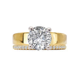 iamond Semi-Mount Hidden Halo Engagement Ring