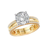Split Shank Semi-Mount Diamond Engagement Ring