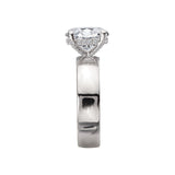 Bold Band Semi-Mount Diamond Engagement Ring