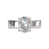 Bold Band Semi-Mount Diamond Engagement Ring