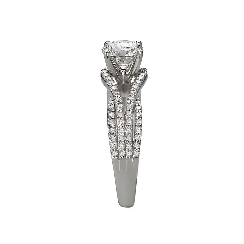 Romance Split Shank Semi-Mount Diamond Ring