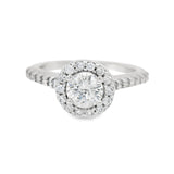 White Gold Round Brilliant Diamond Engagement Ring