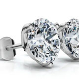 1  Carat Lab Diamond 14kw Martini Stud Woman's Earrings