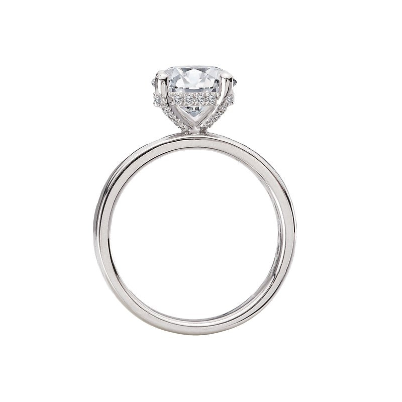 Bold Band Semi-Mount Diamond Engagement Ring