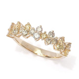 Gems of Distinction 14K Gold 0.92ctw Multi Color Diamond Ring