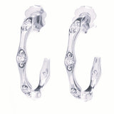 Gems of Distinction 14K Gold Polished 0.44ctw Diamond Hoop Earrings