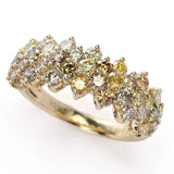 Gems of Distinction 14KY Gold 1.85ctw Multi Color Diamond Ring