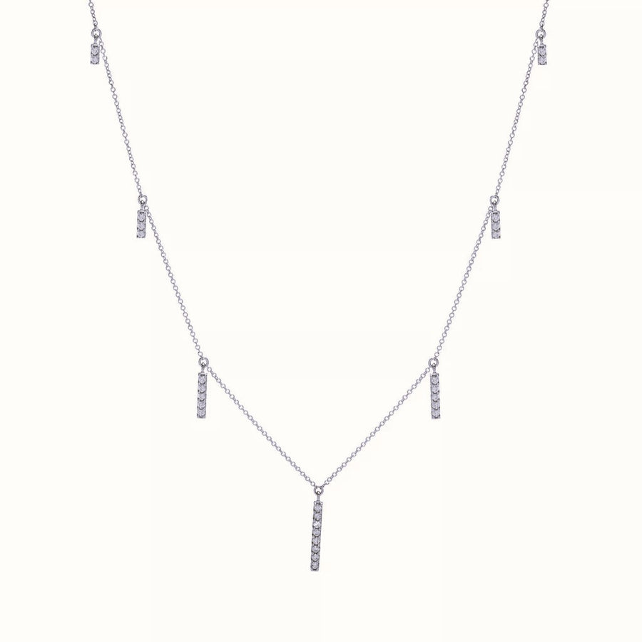 Gems of Distinction White Gold Necklace