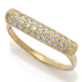 Diamond Pave Barrel Ring