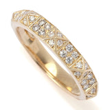 Beverly Hills Elegance 14K Gold 0.33ctw Diamond Pyramid Ring