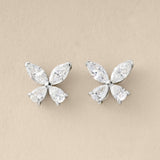 Peace Jewelers Choice of 14K Gold 1.30ctw Lab Grown Diamond Butterfly Stud Earrings