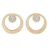 Beverly Hills Elegance Yellow Bezel Earrings