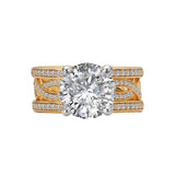 Infinity Band Semi-Mount Diamond Engagement Ring