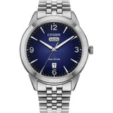 Citizen AW0150-53L Rolan – Men’s Eco-Drive Stainless Steel Blue Dial Day-Date Watch