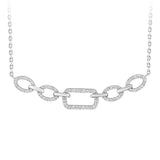 Diamond Link Station Necklace