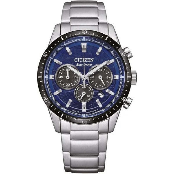 Citizen CA4624-56L Men’s Sport Eco-Drive Chronograph – Stainless Steel Blue Dial 100M WR Watch