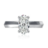 .Jaffe Engagement Rings Oval Solitaire Diamond Engagement Ring