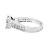 1 1/2CTW Princess Cut Diamond Quad Engagement Ring