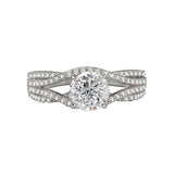 Romance Split Shank Semi-Mount Diamond Ring