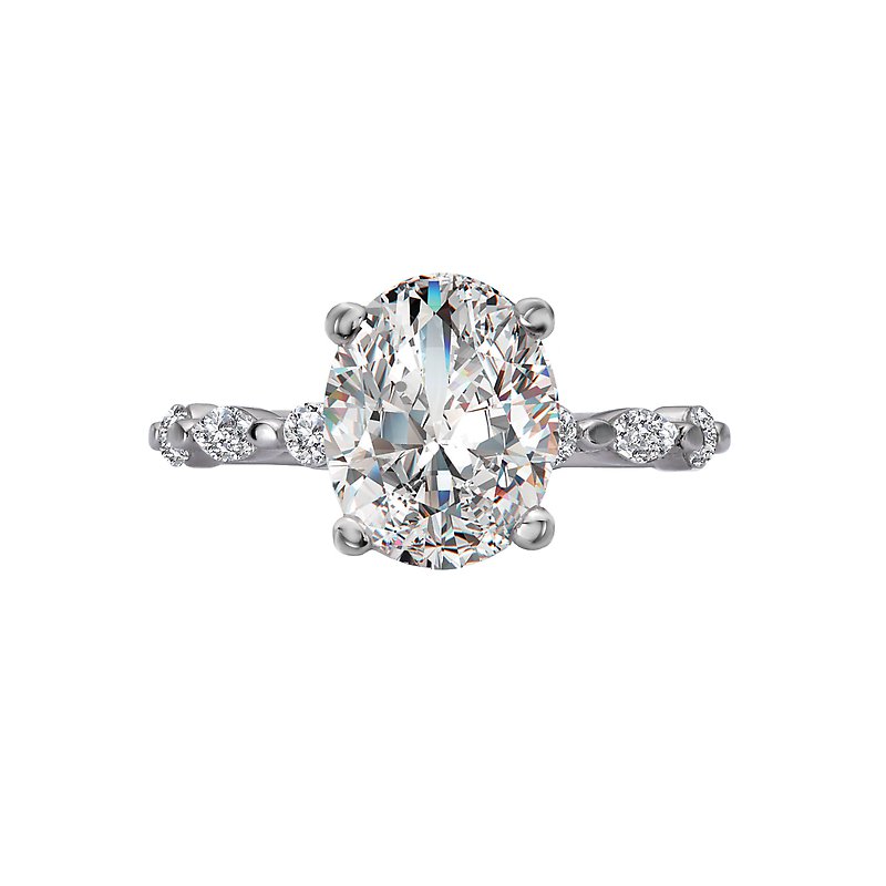 Romance Semi-Mount Diamond Engagement Ring