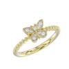 AV Diamonds 338885Y 10K Yellow Gold .10cttw Diamond Ladies Butterfly Ring