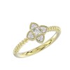 AV Diamonds 338925Y 10K Yellow Gold .10cttw Diamond Ladies Clover Ring
