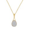 AV Diamonds 347868Y 10K Yellow Gold .20cttw Diamond Racket Ladies Necklace