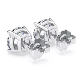 2.50 Carat Lab-Grown Diamond 14k White Gold Solitaire Stud Earrings