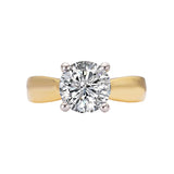 Diamond Semi-Mount Hidden Halo Engagement Ring