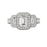 Romance Halo Semi-Mount Diamond Ring