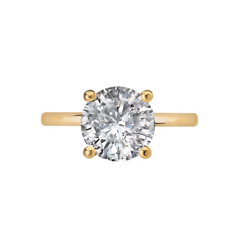 Diamond Semi-Mount Hidden Halo Engagement Ring