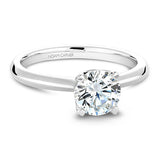 Noam Carver Solitaire Engagement Ring with Diamond Detail