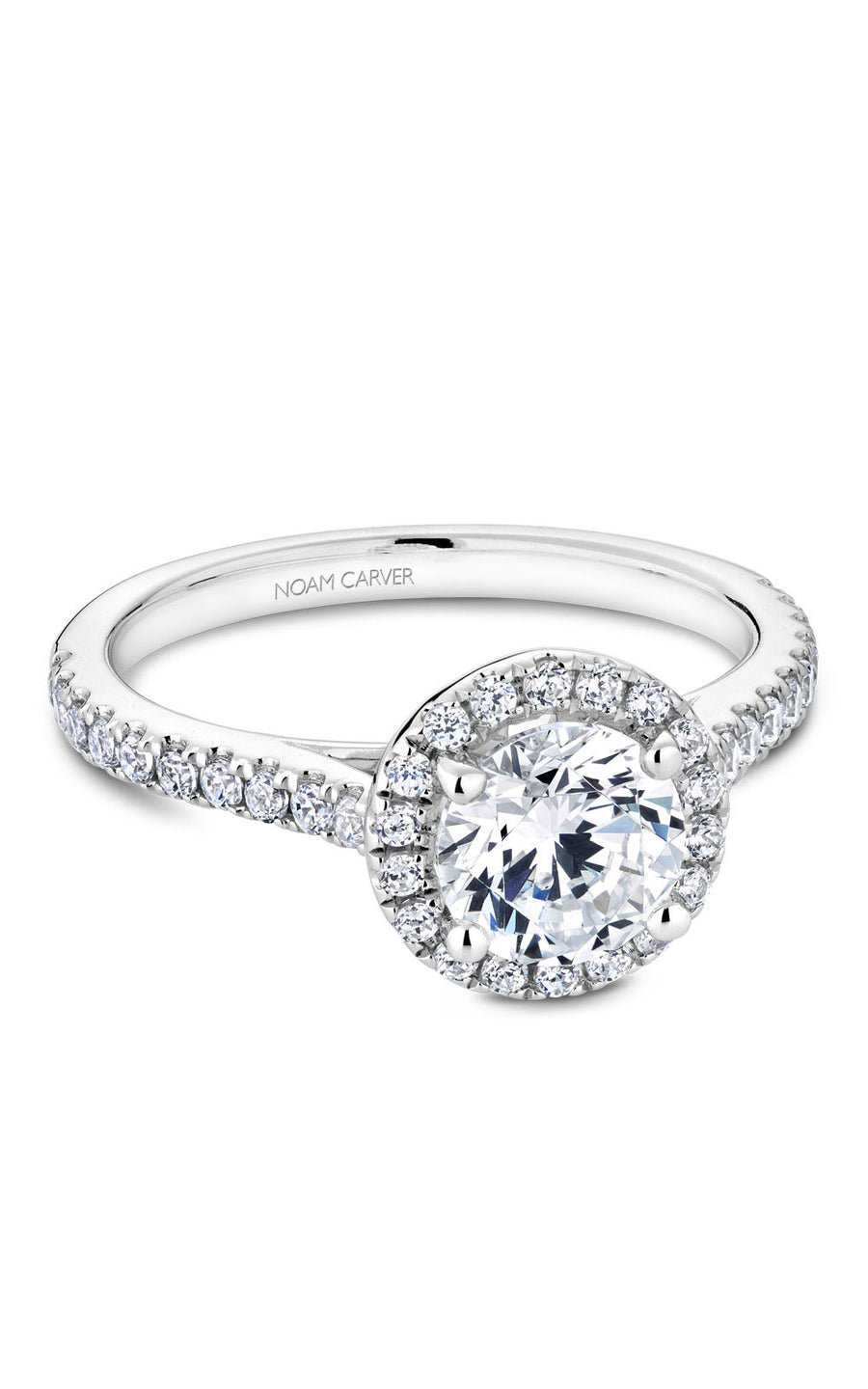 Noam Carver Halo Engagement Ring