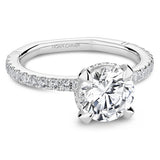 Noam Carver A045-01A – Diamond Pavé Engagement Ring, 14K Gold