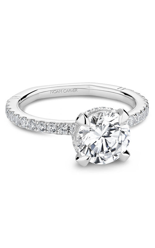 Noam Carver - Premium Hidden Halo Accented Diamond Setting