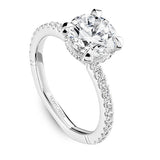 Noam Carver A045-01A – Diamond Pavé Engagement Ring, 14K Gold