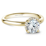 Noam Carver Rollover Halo Solitaire Engagement Ring – B263-02A