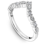 Noam Carver STB10-2W V-Shaped Diamond Stackable Band – Customizable in 14K/18K Gold or Platinum