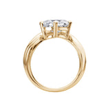 Hidden Halo Semi-Mount Diamond Engagement Ring