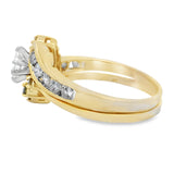 Yellow Gold Marquise Diamond Brial Set