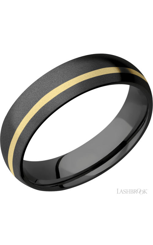 Lashbrook Wedding Band, Lashbrook, and Zirconium Wedding Band Z6D11OC/14KY
