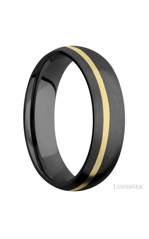 Lashbrook Wedding Band, Lashbrook, and Zirconium Wedding Band Z6D11OC/14KY