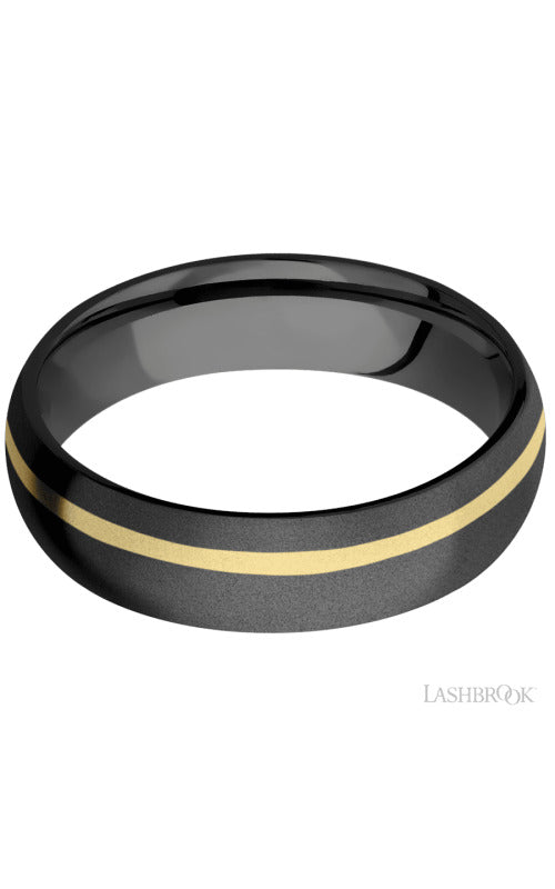 Lashbrook Wedding Band, Lashbrook, and Zirconium Wedding Band Z6D11OC/14KY