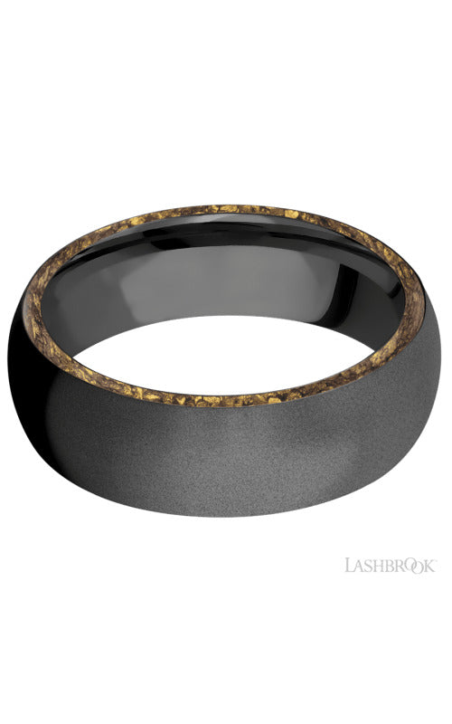 Lashbrook Wedding Band, Lashbrook, and Zirconium Wedding Band Z7DSIDE/NUGGET