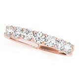 French Set Seven Diamonds Wedding Band