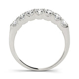 French Set Seven Diamonds Wedding Band