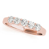 Five Stone Simple Wedding Band