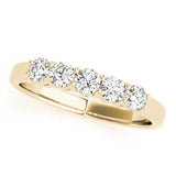 Five Stone Simple Wedding Band