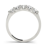 14KT Five Stone Diamond Band