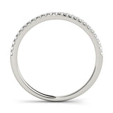 Overnight Micro Pave Diamond Wedding Band – 14KT Gold, 1/8CTW, Size 7